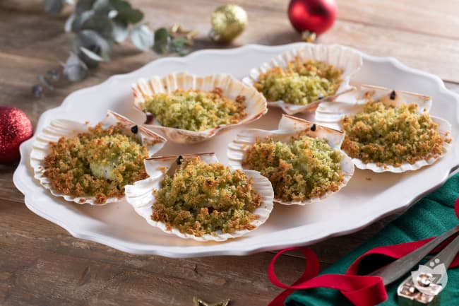 Capesante gratinate al forno