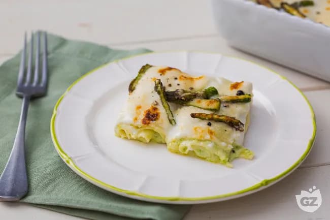 Crepe alla crema di asparagi