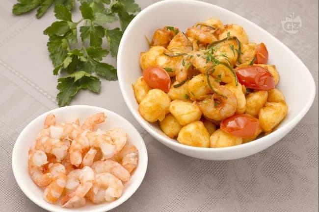 Gnocchi Porro e Gamberi