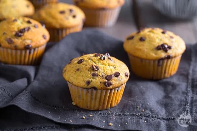 Muffin alle gocce di cioccolato