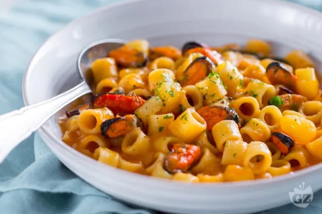 Pasta con Patate e Cozze