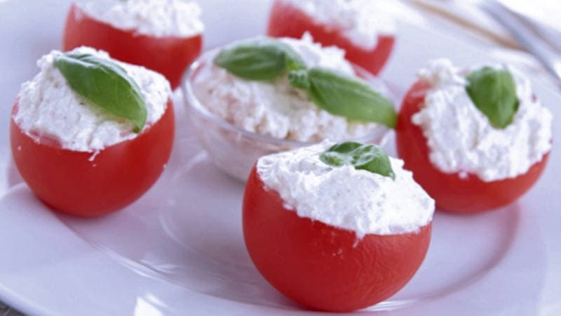 Pomodori ripieni di riso e formaggio