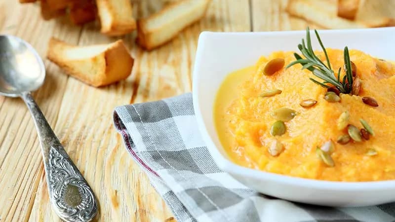 Purè di zucca cremoso