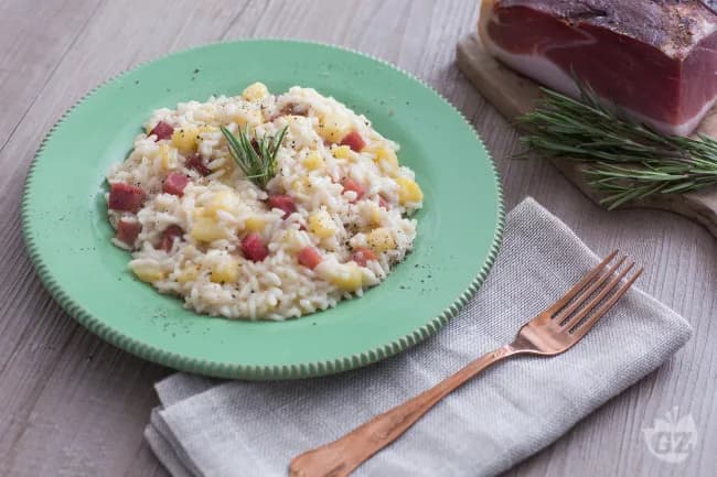 Risotto Mele e Speck