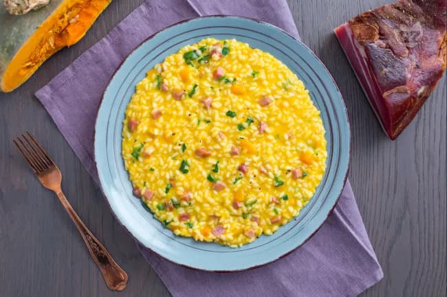 Risotto Zucca e Speck