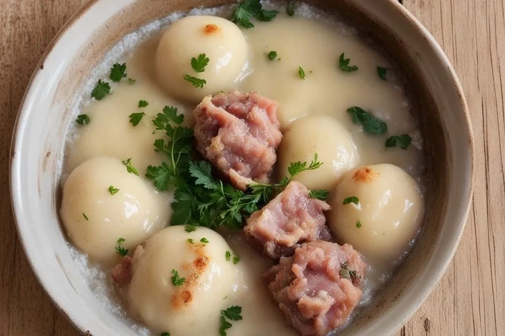 Canederli trentini in brodo