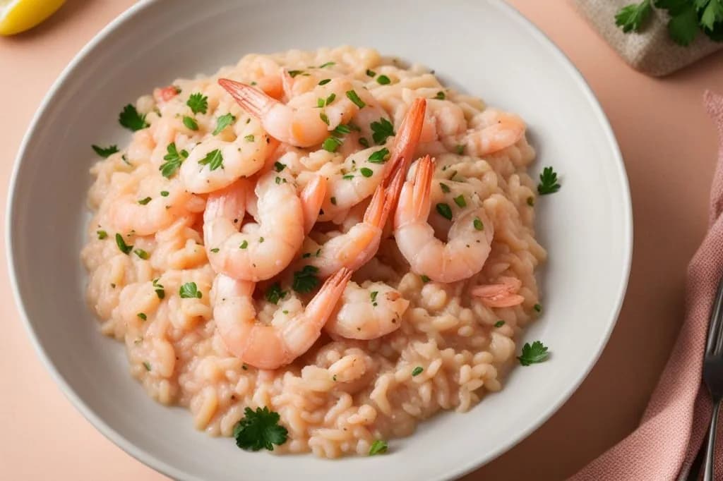 Risotto cremoso agli scampi