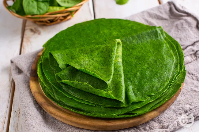 Crespelle agli spinaci