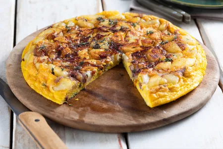 Frittata di patate e cipolle