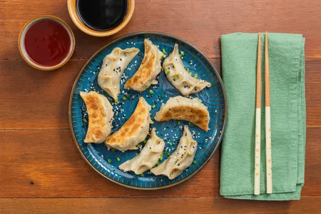 Gyoza vegetariani con tofu e verdure