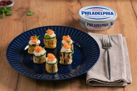 Involtini di zucchine con philadelphia