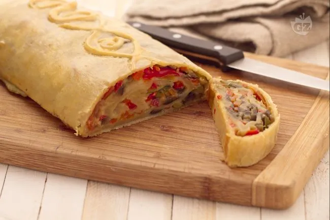 Strudel di verdure con pasta brisè
