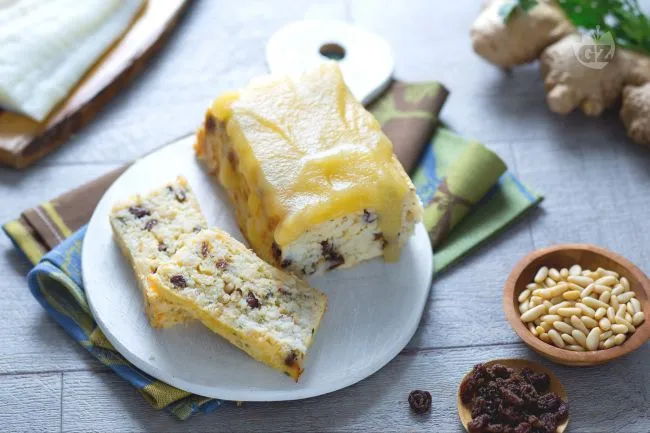 Terrina di baccalà con salsa di mele