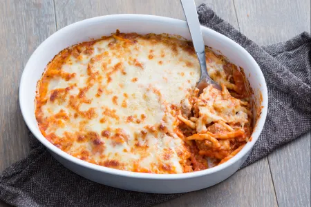 Trofie al forno con salsiccia e